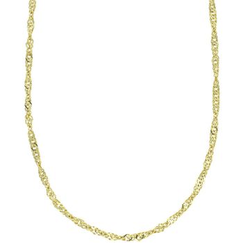 Złoty łańcuszek Singapur 45 cm  Szerokość 3 mm, karabińczyk.jpg